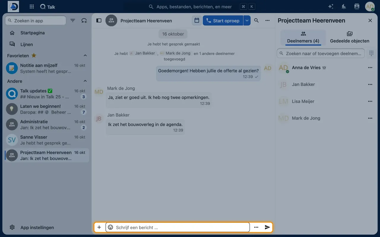 Screenshot in Nextcloud: Use it in a meeting
